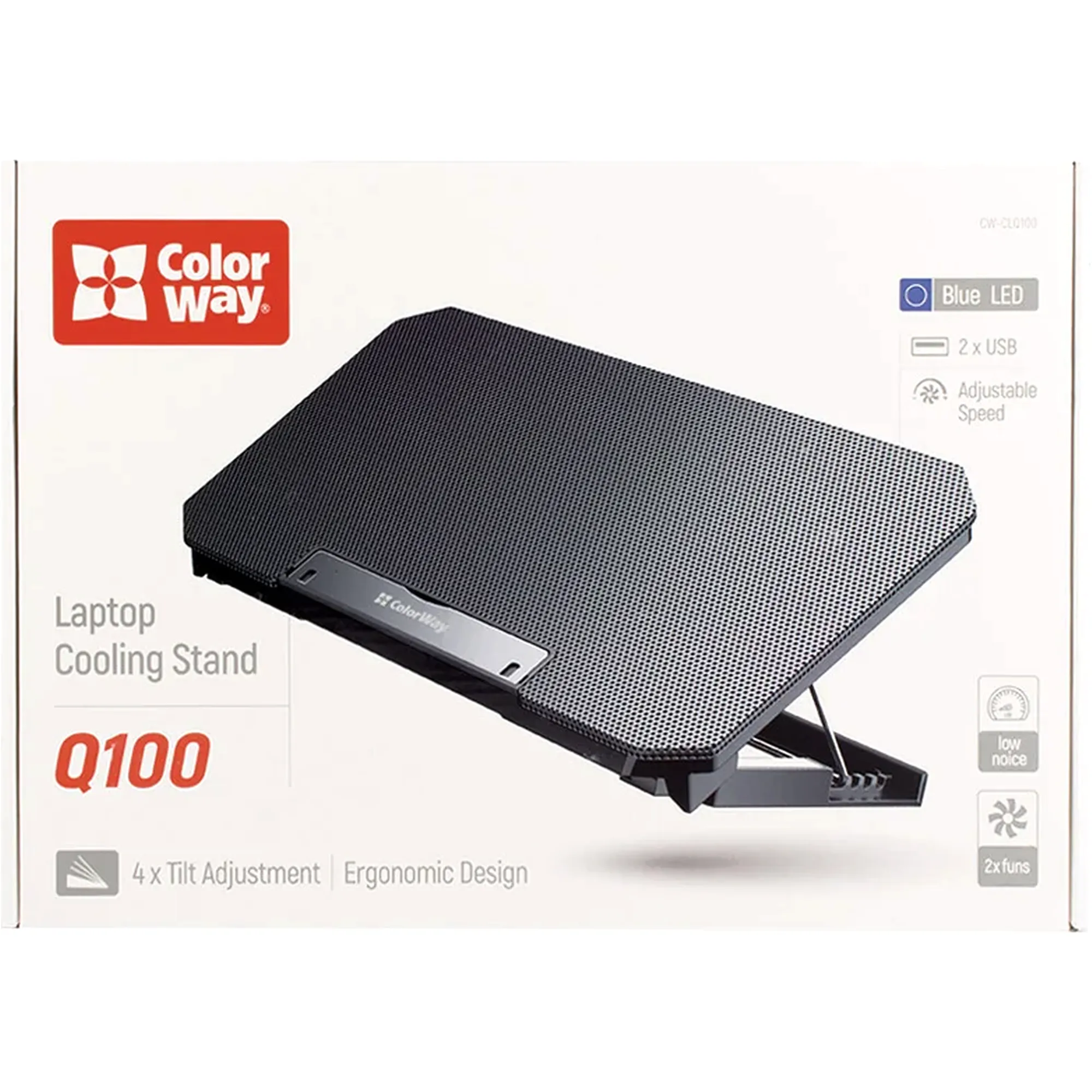 Купити Охолоджуюча підставка для ноутбука ColorWay Q100 10-17” (CW-CLQ100) - фото 12