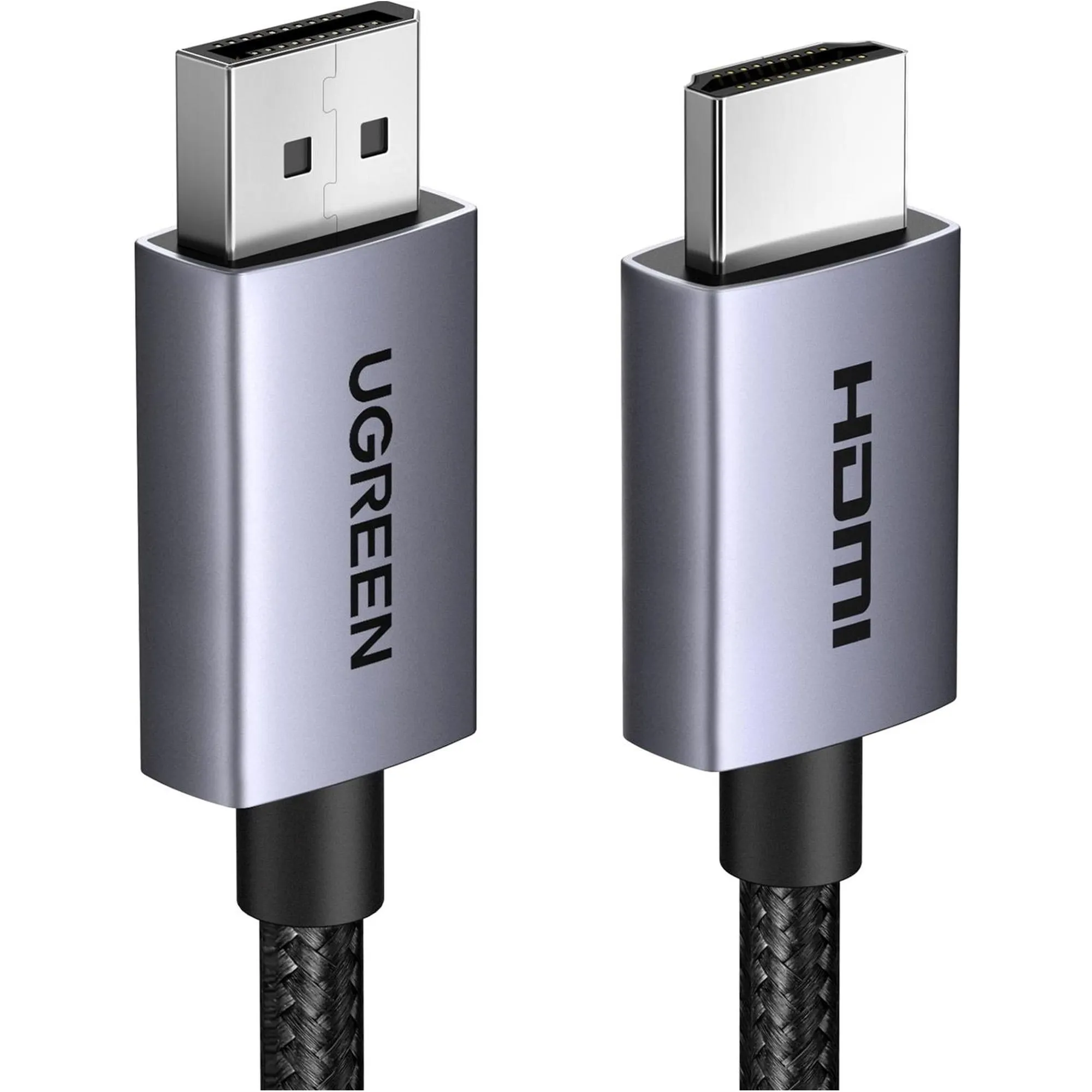 Купить Кабель UGREEN DP125 DisplayPort to HDMI 2.0 4K@30Hz 2m Black (35842) - фото 1