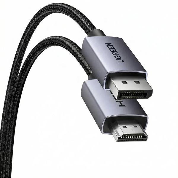 Купить Кабель UGREEN DP125 DisplayPort to HDMI 2.0 4K@30Hz 2m Black (35842) - фото 3