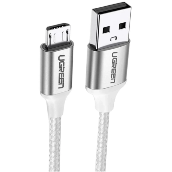 Купить Кабель UGREEN US290 USB 2.0 - MicroUSB 1m White (60151) - фото 3