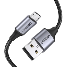 Купить Кабель UGREEN US290 USB 2.0 - MicroUSB 2m Black (60148) - фото 3
