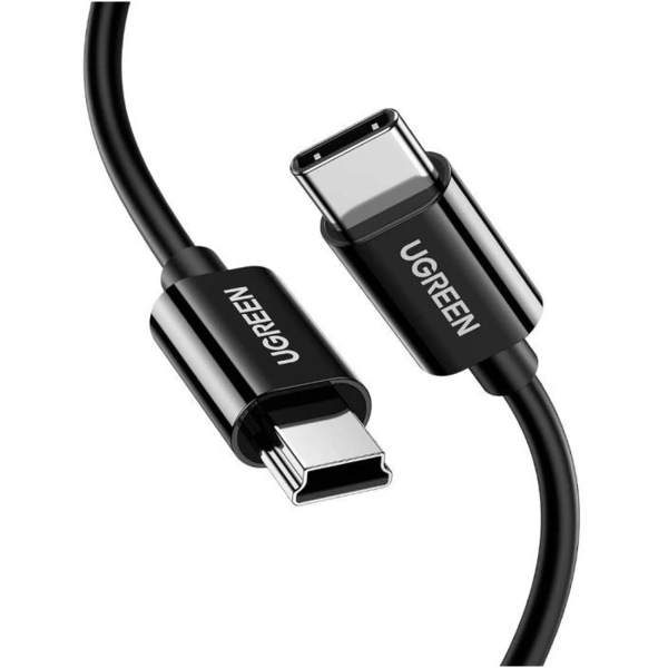 Купить Кабель UGREEN US242 USB-C 2.0 to Mini-USB 5-pin 1m Black (50445) - фото 3