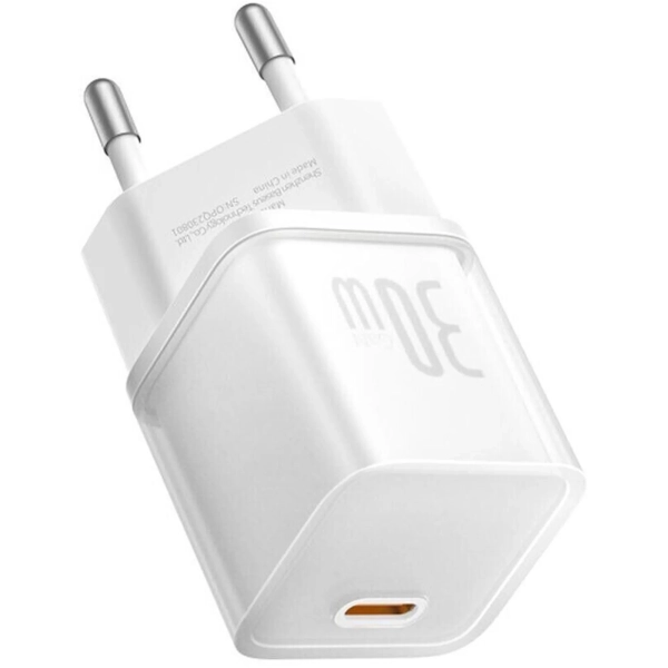 Купить Зарядное устройство Baseus GaN5S 1C 30W Moon White (P10162504213-00) - фото 5