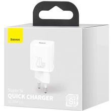 Купить Зарядное устройство Baseus Super Si QC 1C 20W White (CCSUP-B02) - фото 4