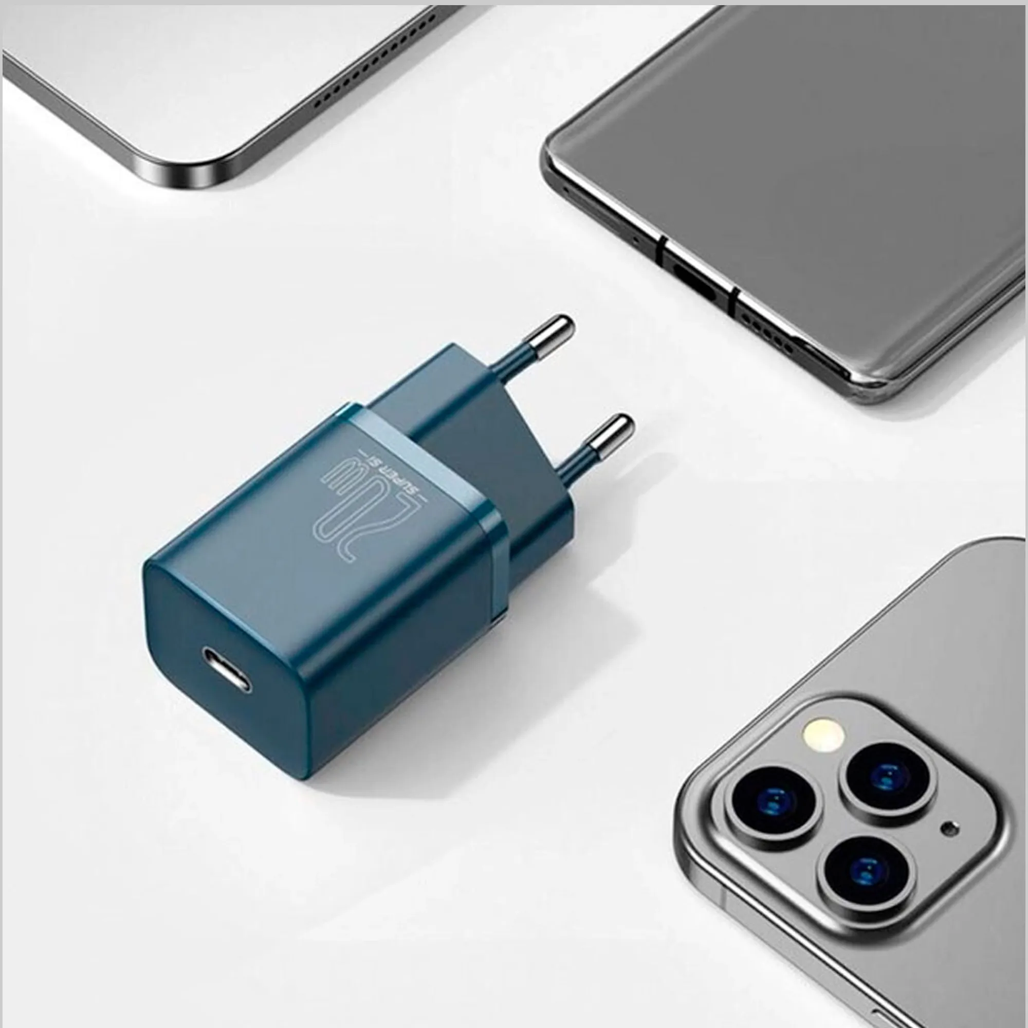 Купити Зарядний пристрій Baseus Super Si QC 1C 20W Blue (CCSUP-B03) - фото 7