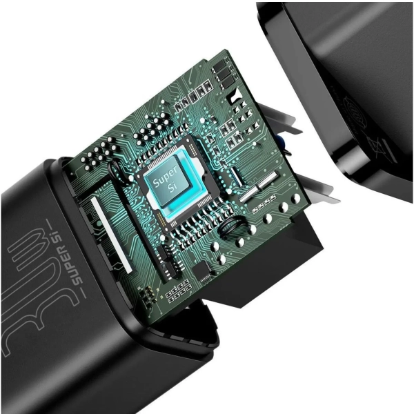 Купити Зарядний пристрій Baseus Super Si QC 1C 30W Black (CCSUP-J01) - фото 4