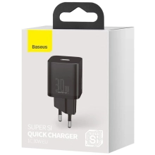 Купити Зарядний пристрій Baseus Super Si QC 1C 30W Black (CCSUP-J01) - фото 5