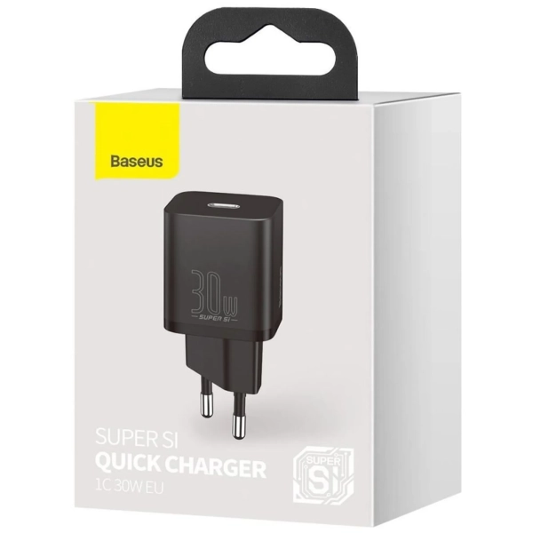 Купити Зарядний пристрій Baseus Super Si QC 1C 30W Black (CCSUP-J01) - фото 5