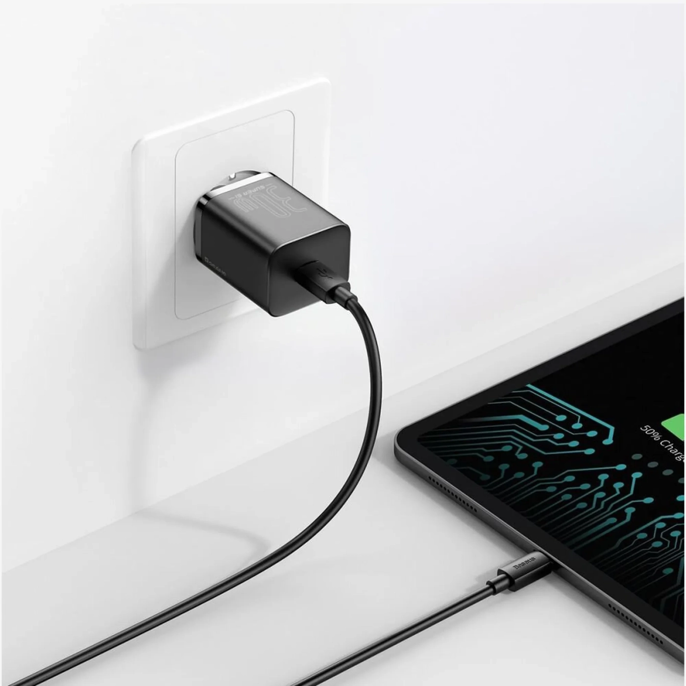 Купити Зарядний пристрій Baseus Super Si QC 1C 30W Black (CCSUP-J01) - фото 8