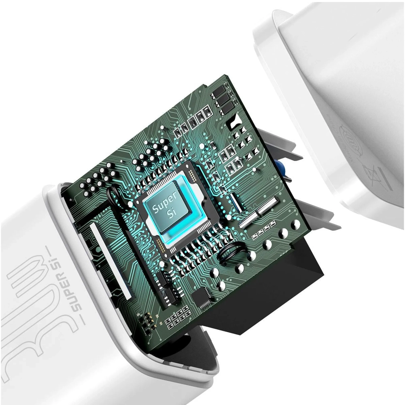 Купити Зарядний пристрій Baseus Super Si QC 1C 30W White (CCSUP-J02) - фото 4
