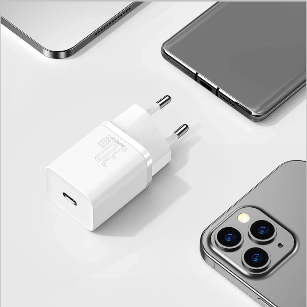Купити Зарядний пристрій Baseus Super Si QC 1C 30W White (CCSUP-J02) - фото 8
