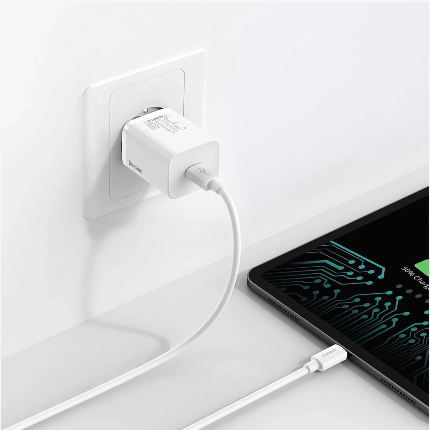Купити Зарядний пристрій Baseus Super Si QC 1C 30W White (CCSUP-J02) - фото 9