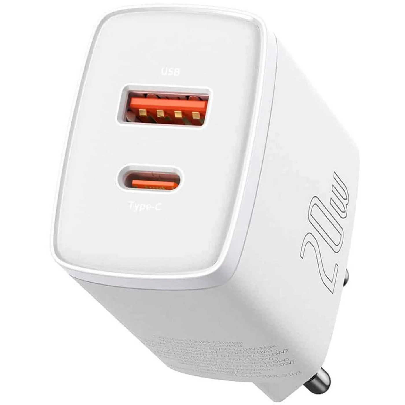 Купить Зарядное устройство Baseus Compact C+U 20W White (CCXJ-B02) - фото 1