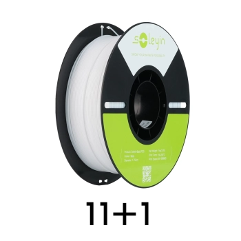 PETG Filament (пластик) для 3D принтера Soleyin 11кг+1кг, 1.75мм, белый (3301030164x12) - фото 0