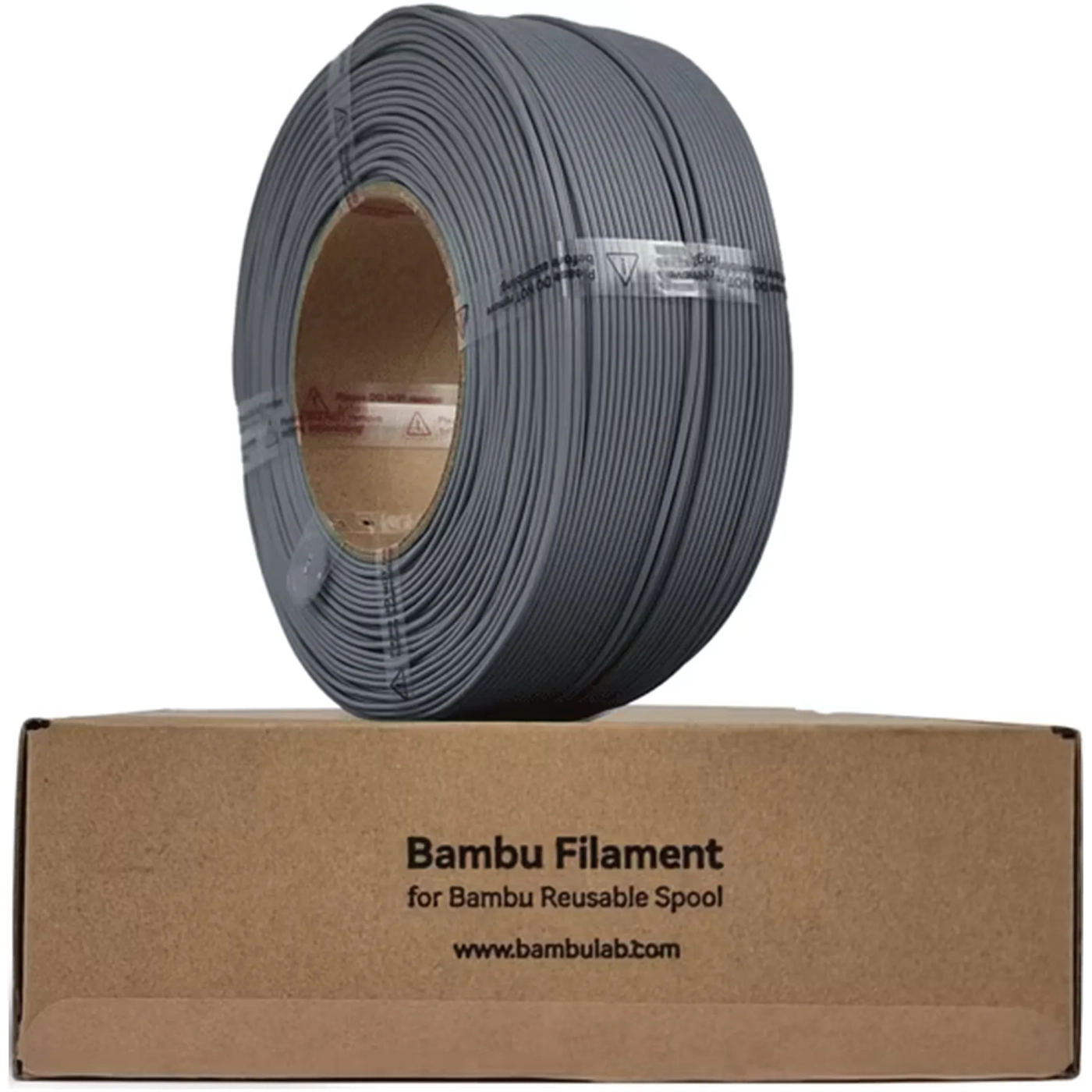 Купить PLA-CF Filament (пластик) для 3D принтера Bambu Lab 1кг, 1.75мм, лавовый серый, без катушки (A50-D6-1.75-1000-SPLFREE) - фото 1
