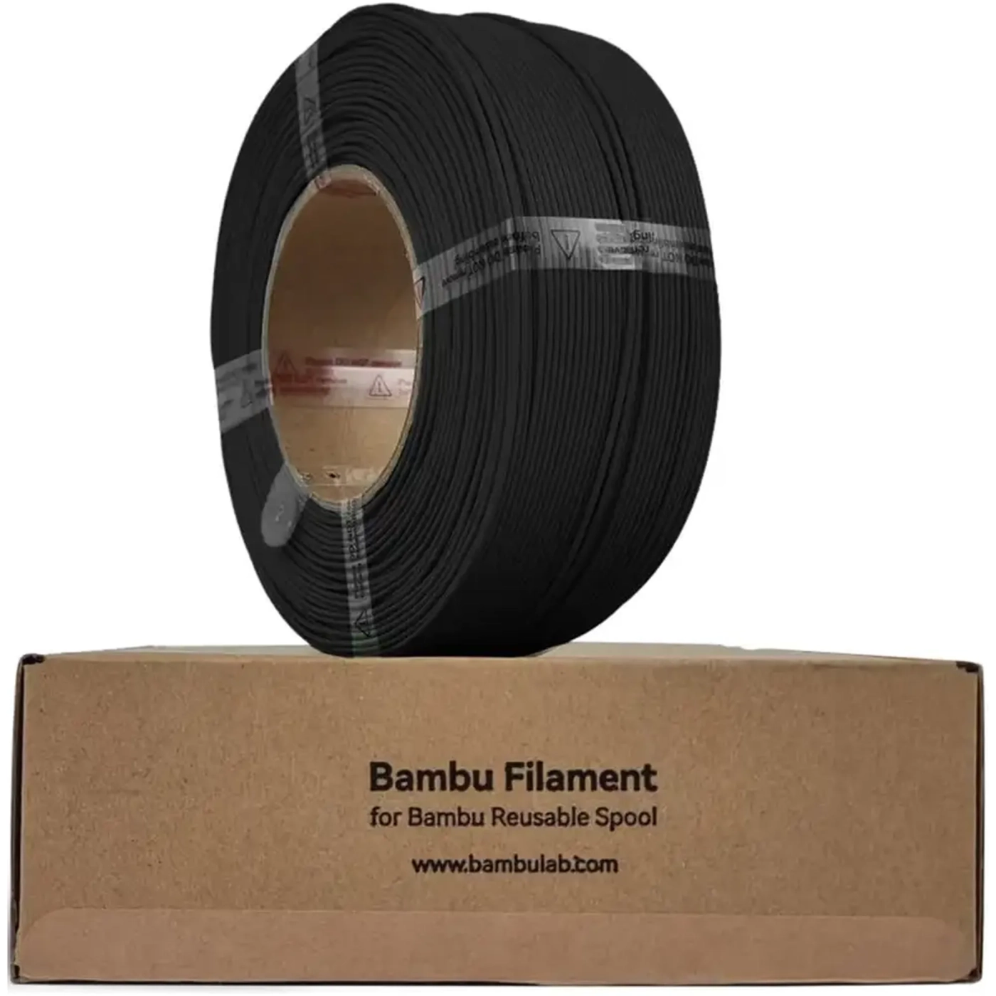 Купить PLA-CF Filament (пластик) для 3D принтера Bambu Lab 1кг, 1.75мм, черный, без катушки (A50-K0-1.75-1000-SPLFREE) - фото 1