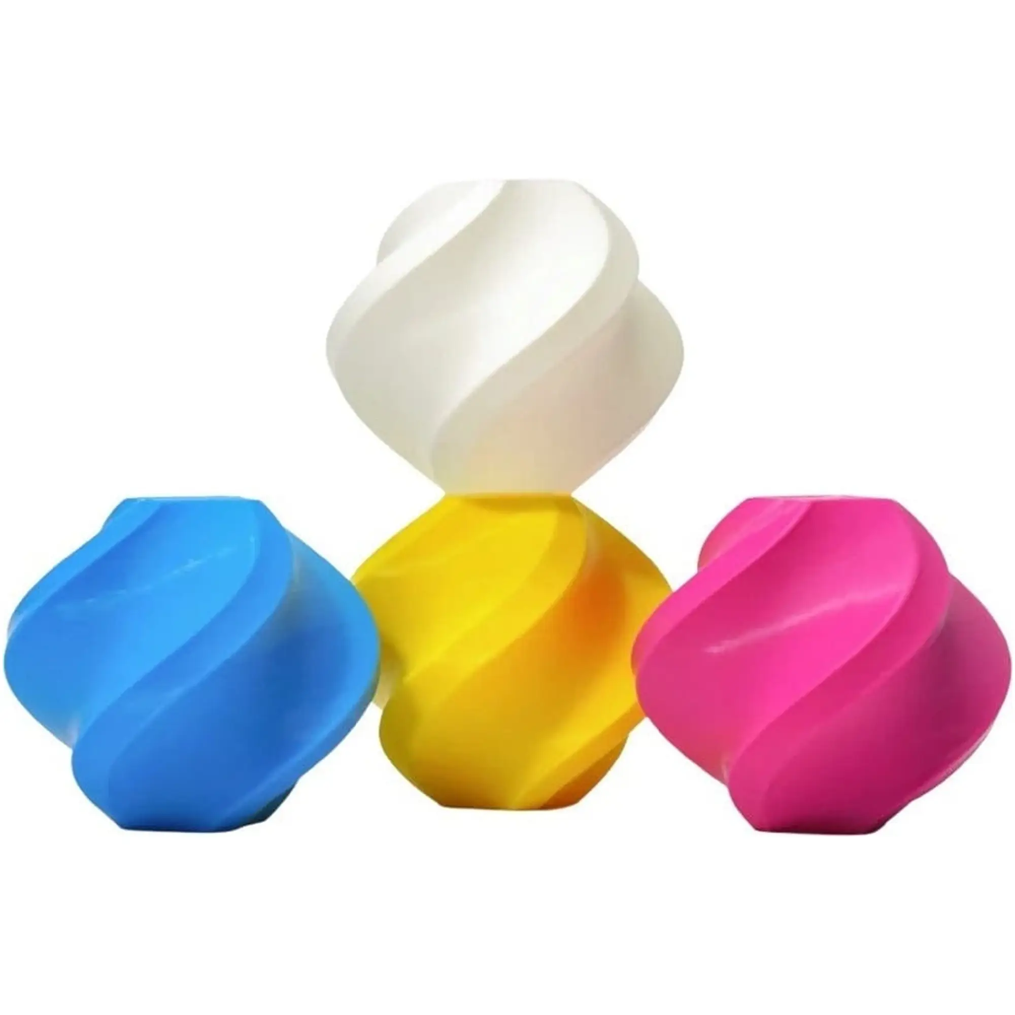Купить PLA Filament (пластик) для 3D принтера Bambu Lab 4x1кг, 1.75мм, голубой/пурпурный/желтый/белый (A00-CMYK-1.75-4000-SPL) - фото 1
