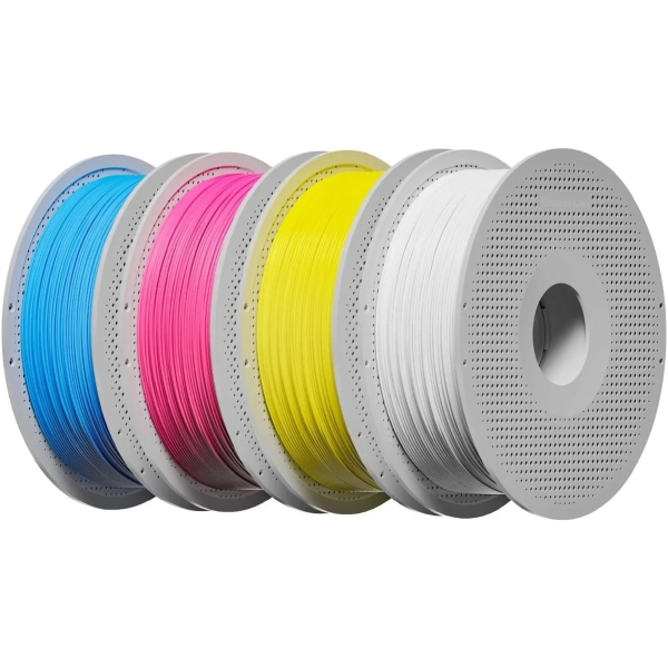 Купить PLA Filament (пластик) для 3D принтера Bambu Lab 4x1кг, 1.75мм, голубой/пурпурный/желтый/белый (A00-CMYK-1.75-4000-SPL) - фото 2