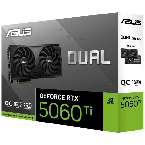 Купити Відеокарта ASUS Nvidia GeForce RTX 5060 Ti EVO OC 16GB GDDR7 (DUAL-RTX5060TI-O16G-EVO) - фото 13