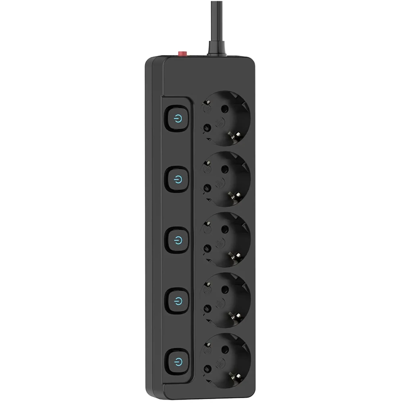 Купити Мережевий фільтр ColorWay 5 розеток 2м Black (CW-PSEA52SBK) - фото 1