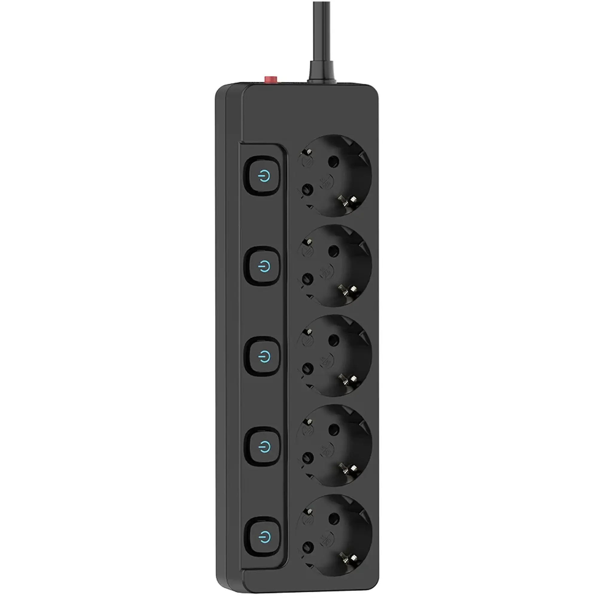 Купити Мережевий фільтр ColorWay 5 розеток 2м Black (CW-PSEA52SBK) - фото 1