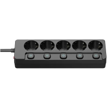 Купити Мережевий фільтр ColorWay 5 розеток 2м Black (CW-PSEA52SBK) - фото 4