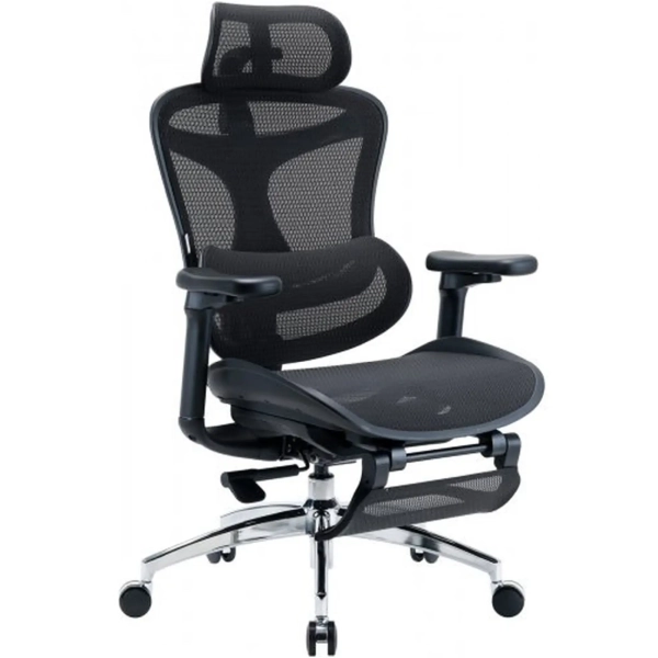 Купити Крісло офісне Sihoo DORO C300L Mesh with footrest Black (DORO-C300L-A3-101-JT) - фото 2