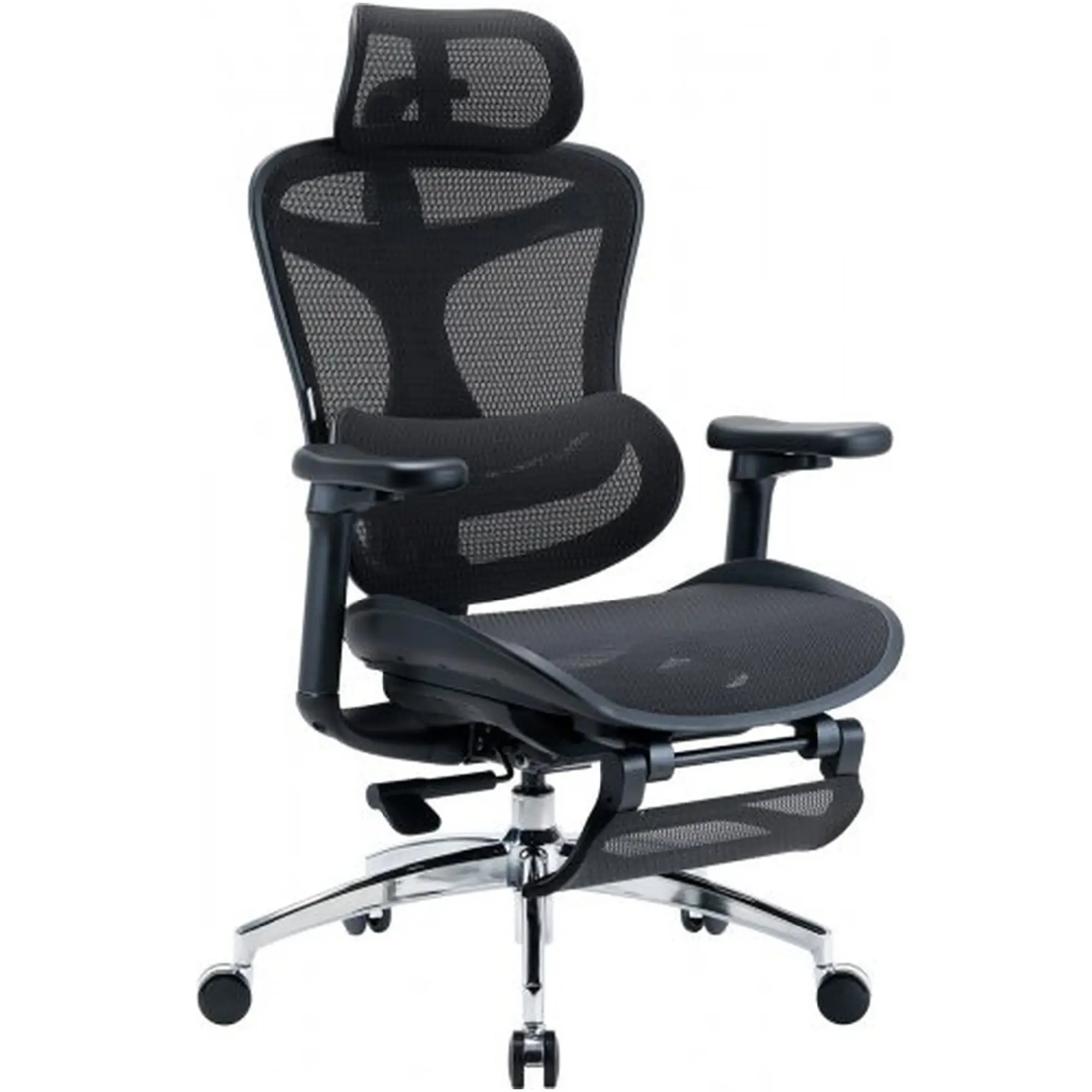 Купити Крісло офісне Sihoo DORO C300L Mesh with footrest Black (DORO-C300L-A3-101-JT) - фото 2