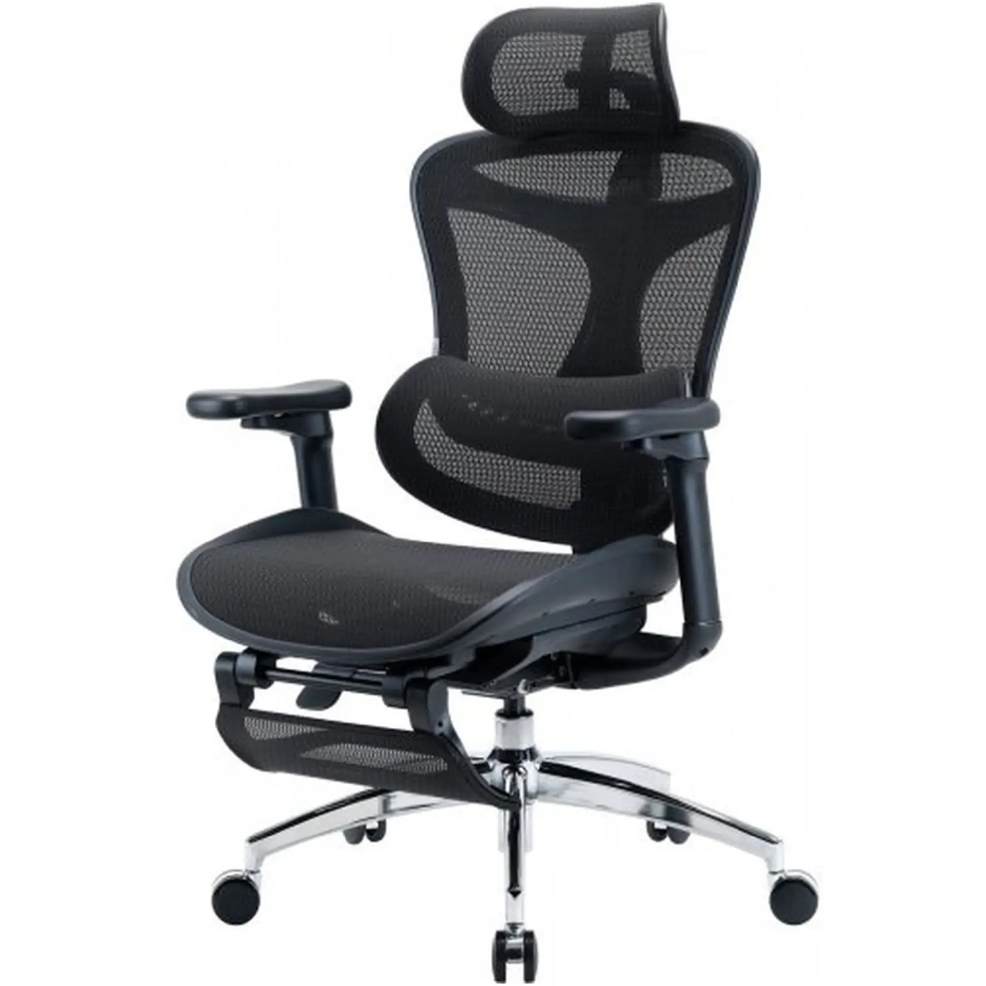 Купити Крісло офісне Sihoo DORO C300L Mesh with footrest Black (DORO-C300L-A3-101-JT) - фото 3