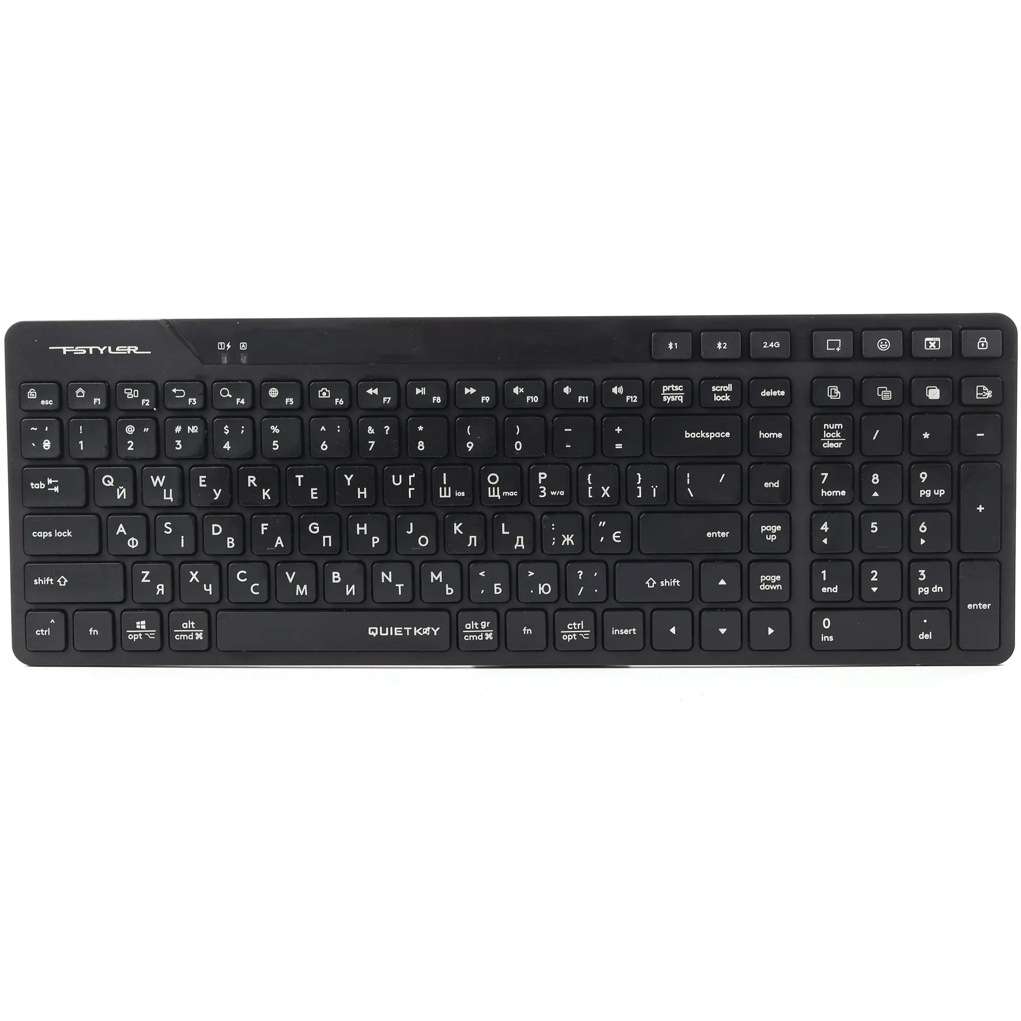 Купити Клавіатура A4Tech Fstyler FBK27C AS Black - фото 1