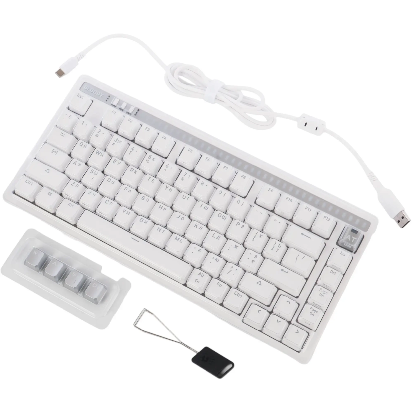 Купити Клавіатура A4Tech Bloody AT75 White - фото 8