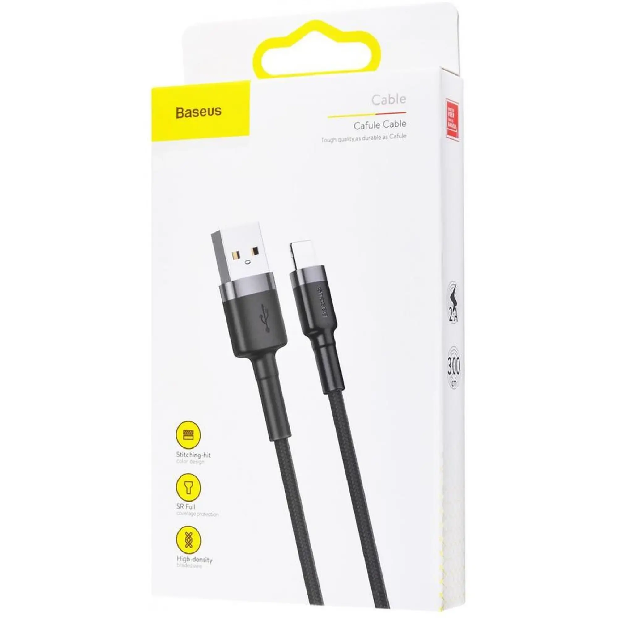 Купить Кабель Baseus Cafule Lightning Cable 2A 3m Gray/Black (CALKLF-RG1) - фото 3