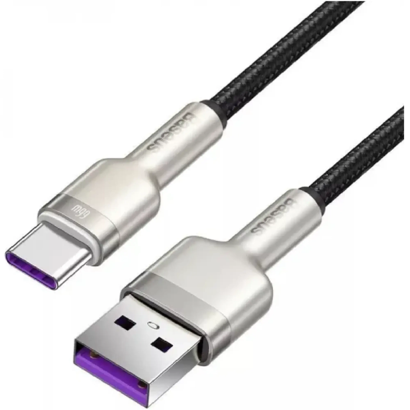 Купить Кабель Baseus Cafule Metal USB - USB-C 66W 1m Black (CAKF000101) - фото 2