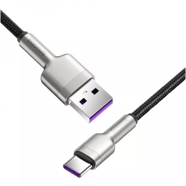 Купить Кабель Baseus Cafule Metal USB - USB-C 66W 1m Black (CAKF000101) - фото 3