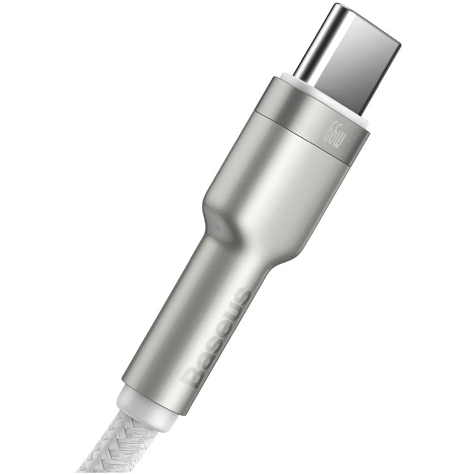 Купить Кабель Baseus Cafule Metal USB - USB-C 66W 1m White (CAKF000102) - фото 4