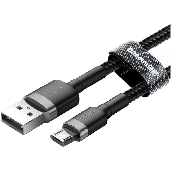 Купить Кабель Baseus Cafule USB - MicroUSB 3m Black (CAMKLF-HG1) - фото 3