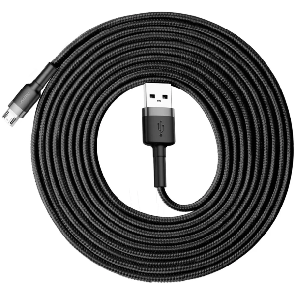 Купить Кабель Baseus Cafule USB - MicroUSB 3m Black (CAMKLF-HG1) - фото 5