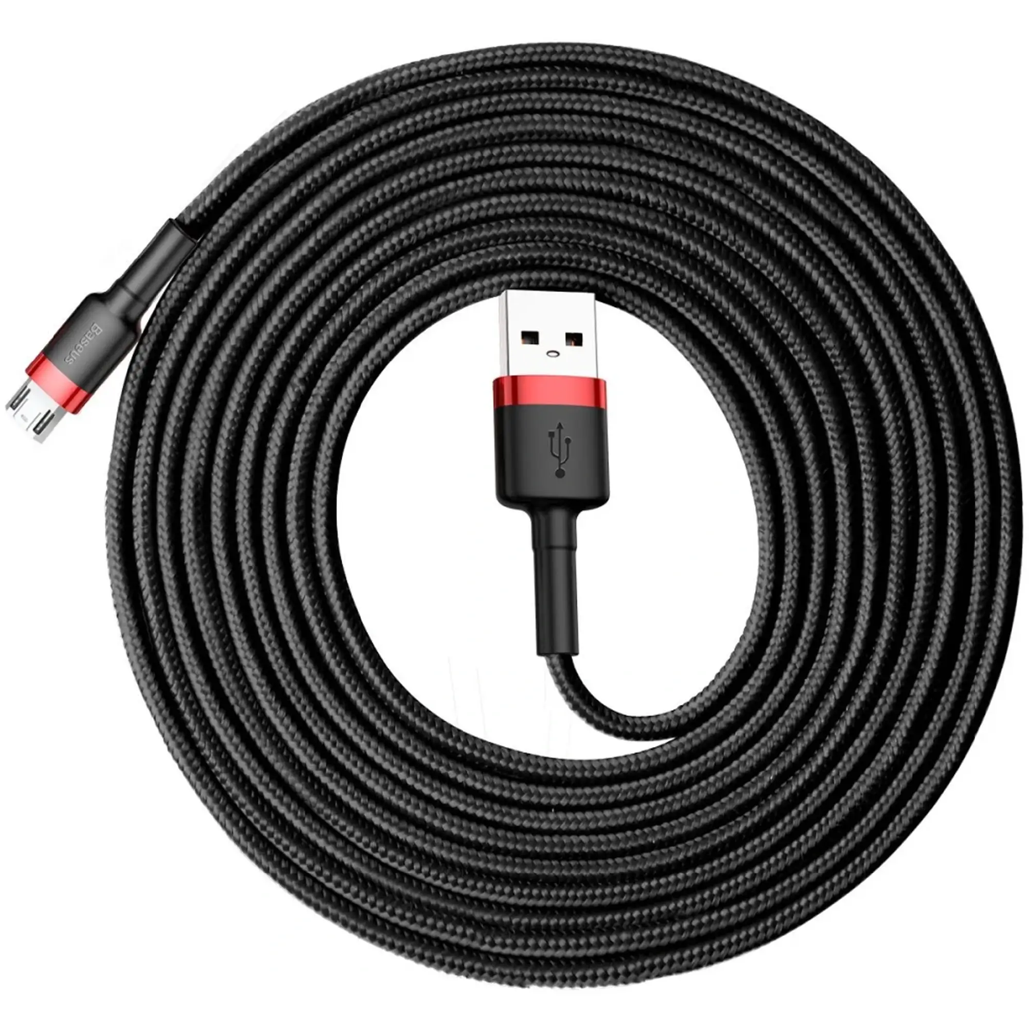 Купить Кабель Baseus Cafule USB - MicroUSB 3m Red-Black (CAMKLF-H91) - фото 5