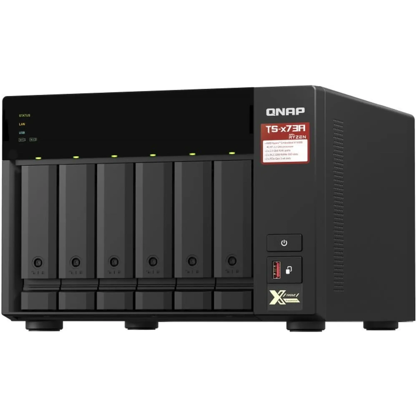 Купить Сетевое хранилище NAS QNAP TS-673A-8G - фото 2