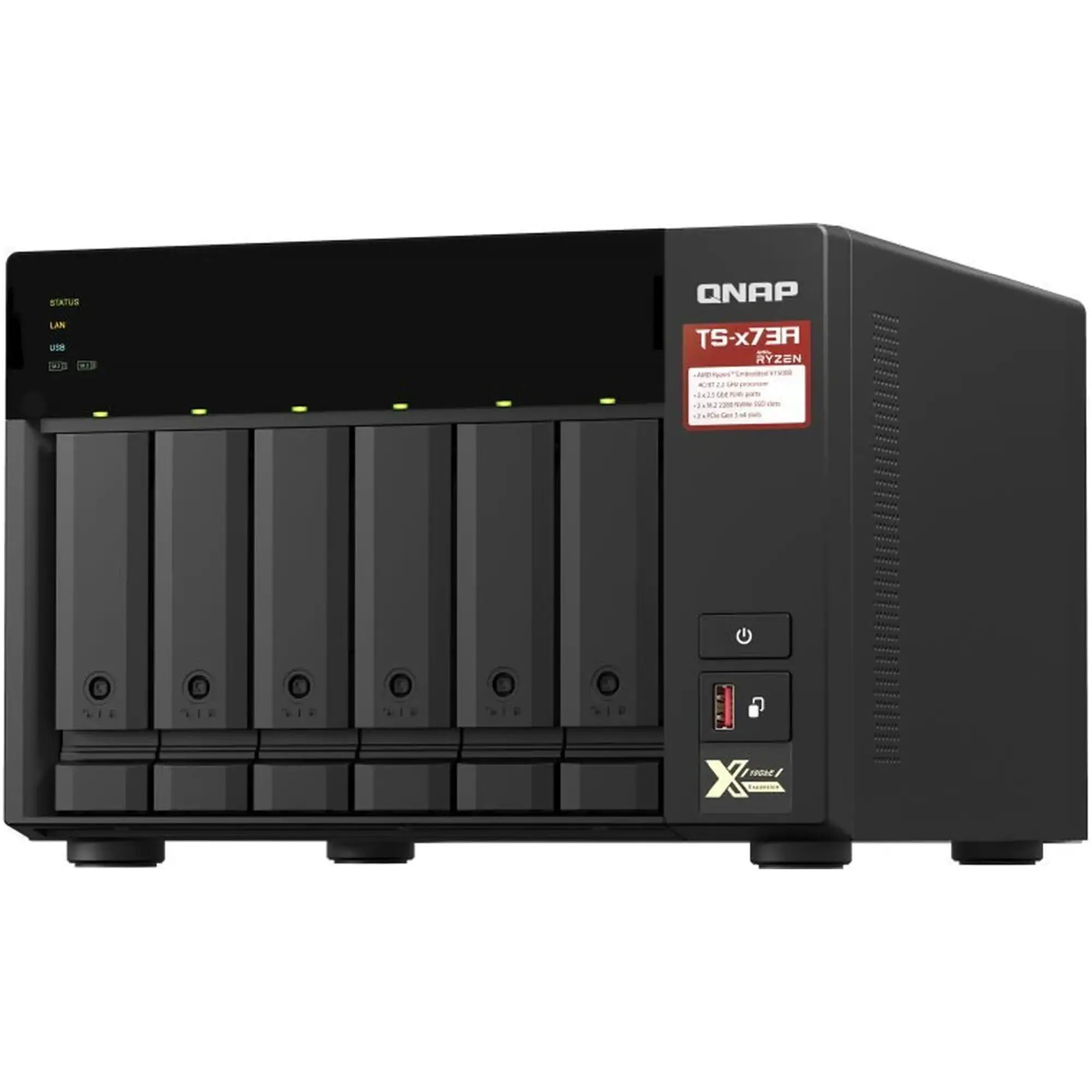 Купить Сетевое хранилище NAS QNAP TS-673A-8G - фото 2