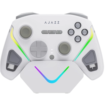 Купить Геймпад Ajazz GP100S 2.4G/BT/USB Switch/PC/iOS/Android RGB White (GP100S-W) - фото 1