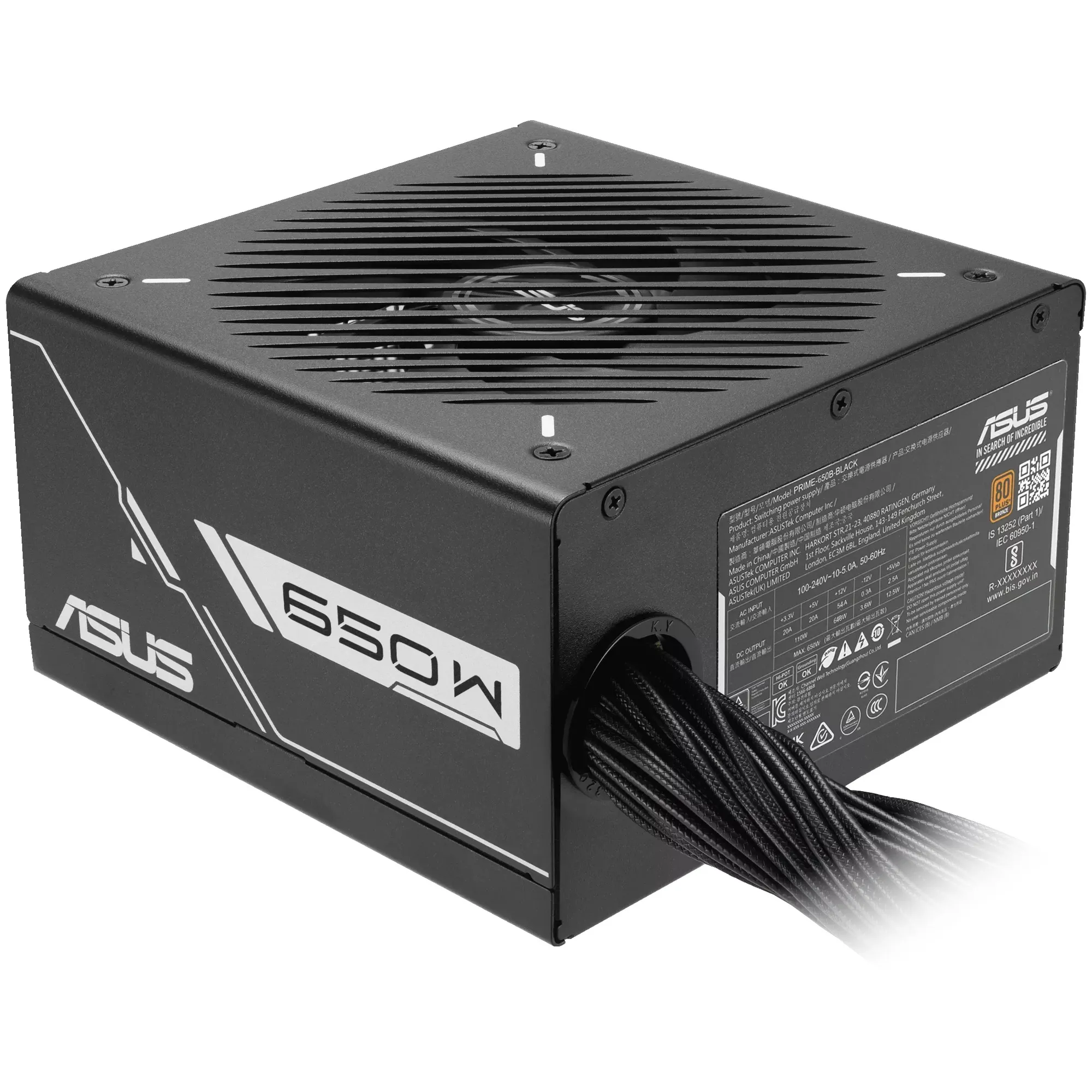 Купити Блок живлення ASUS Prime 650W 80+ Bronze (90YE00Y1-B0NA00) - фото 1