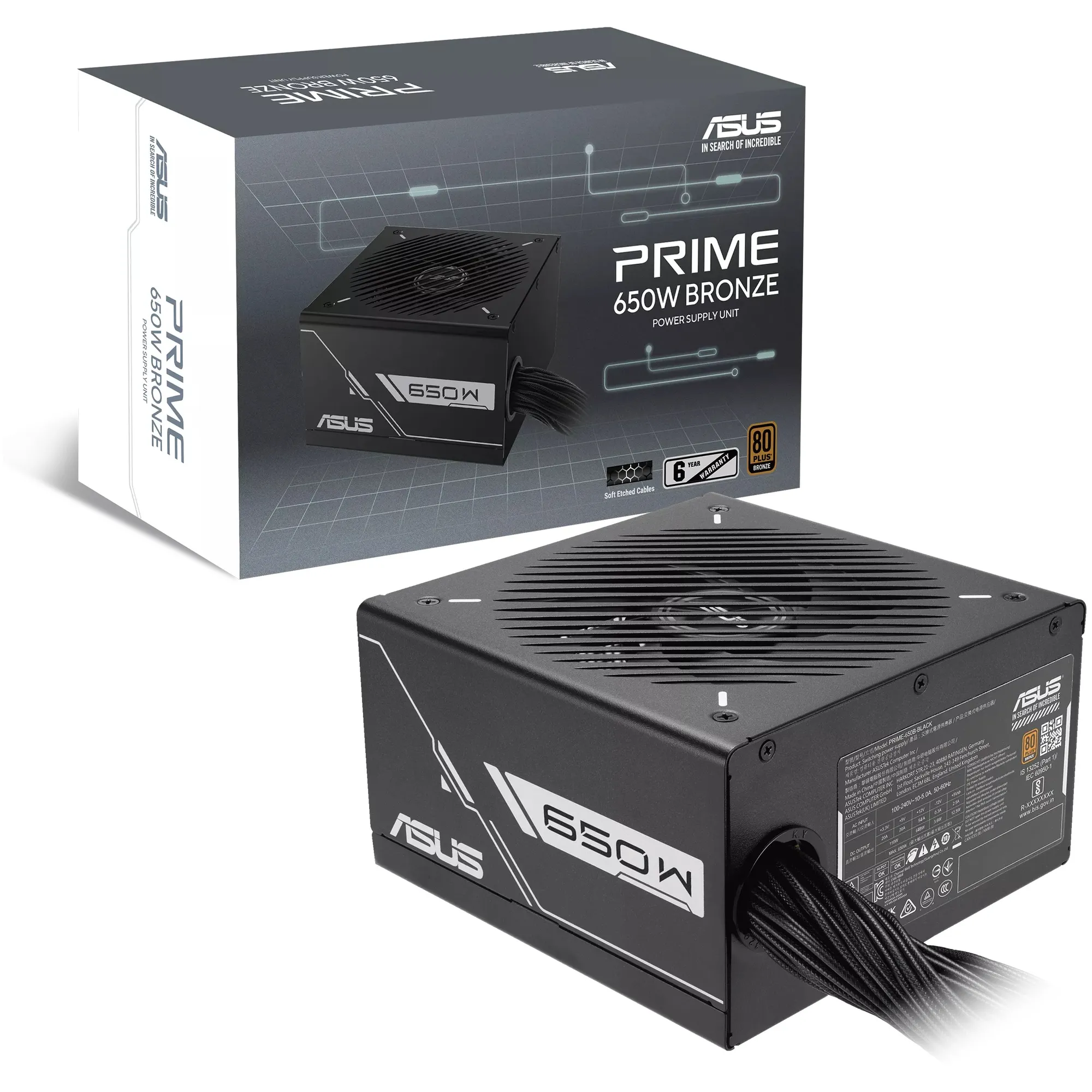 Купити Блок живлення ASUS Prime 650W 80+ Bronze (90YE00Y1-B0NA00) - фото 10