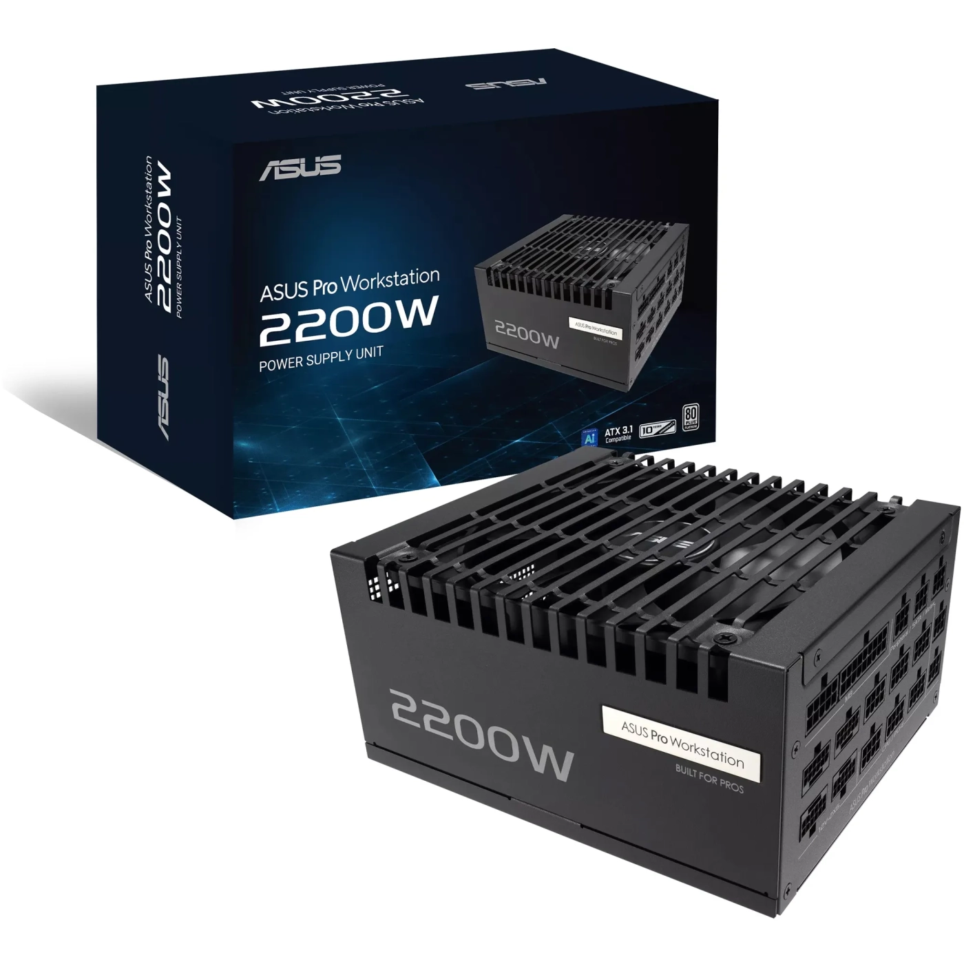 Купити Блок живлення ASUS Pro WS 2200W 80+ Platinum (90YE00Z1-B0NA00) - фото 10