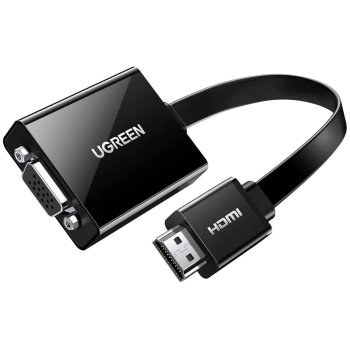 Купити Адаптер UGREEN MM103 HDMI to VGA + 3.5mm + micro-USB Power Port Converter Black (40248) - фото 1