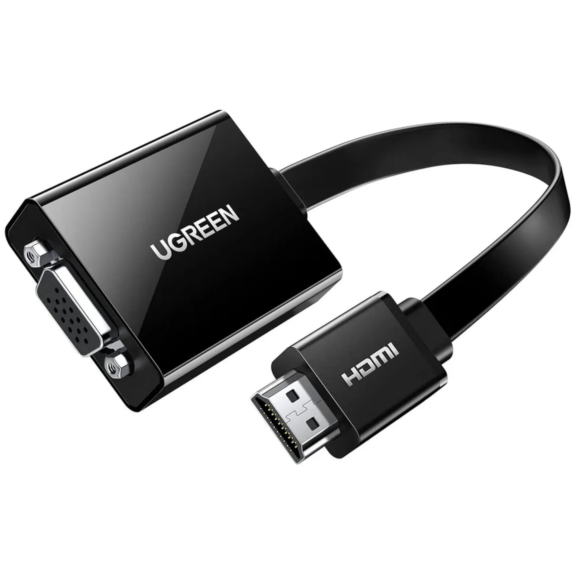 Купити Адаптер UGREEN MM103 HDMI to VGA + 3.5mm + micro-USB Power Port Converter Black (40248) - фото 1