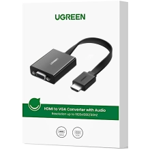 Купити Адаптер UGREEN MM103 HDMI to VGA + 3.5mm + micro-USB Power Port Converter Black (40248) - фото 3