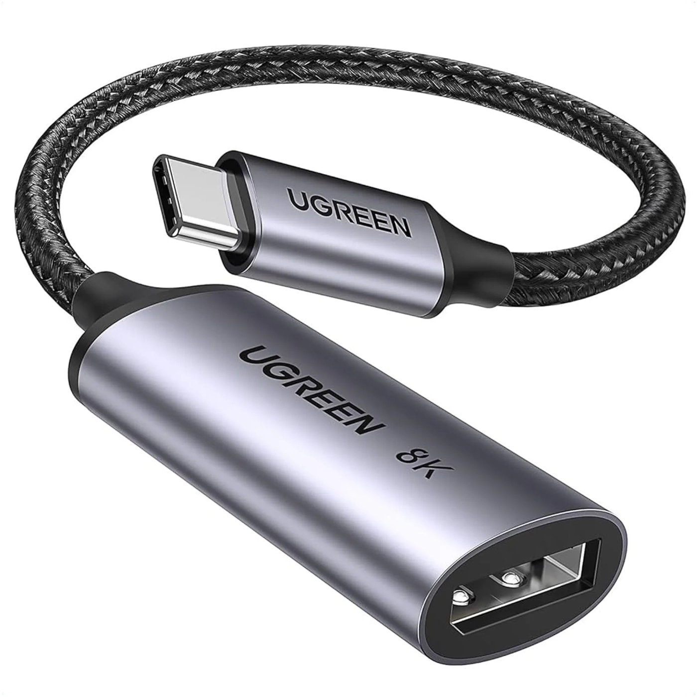 Купити Перехідник UGREEN CM654 USB-C to DisplayPort Thunderbolt 4 Grey (15575) - фото 1
