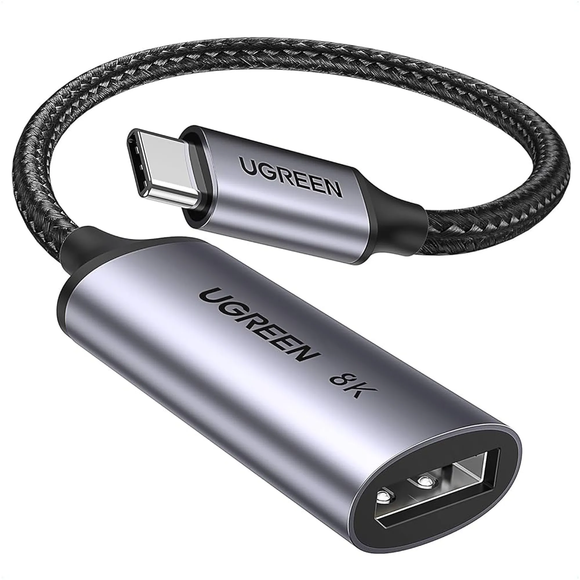 Купити Перехідник UGREEN CM654 USB-C to DisplayPort Thunderbolt 4 Grey (15575) - фото 1