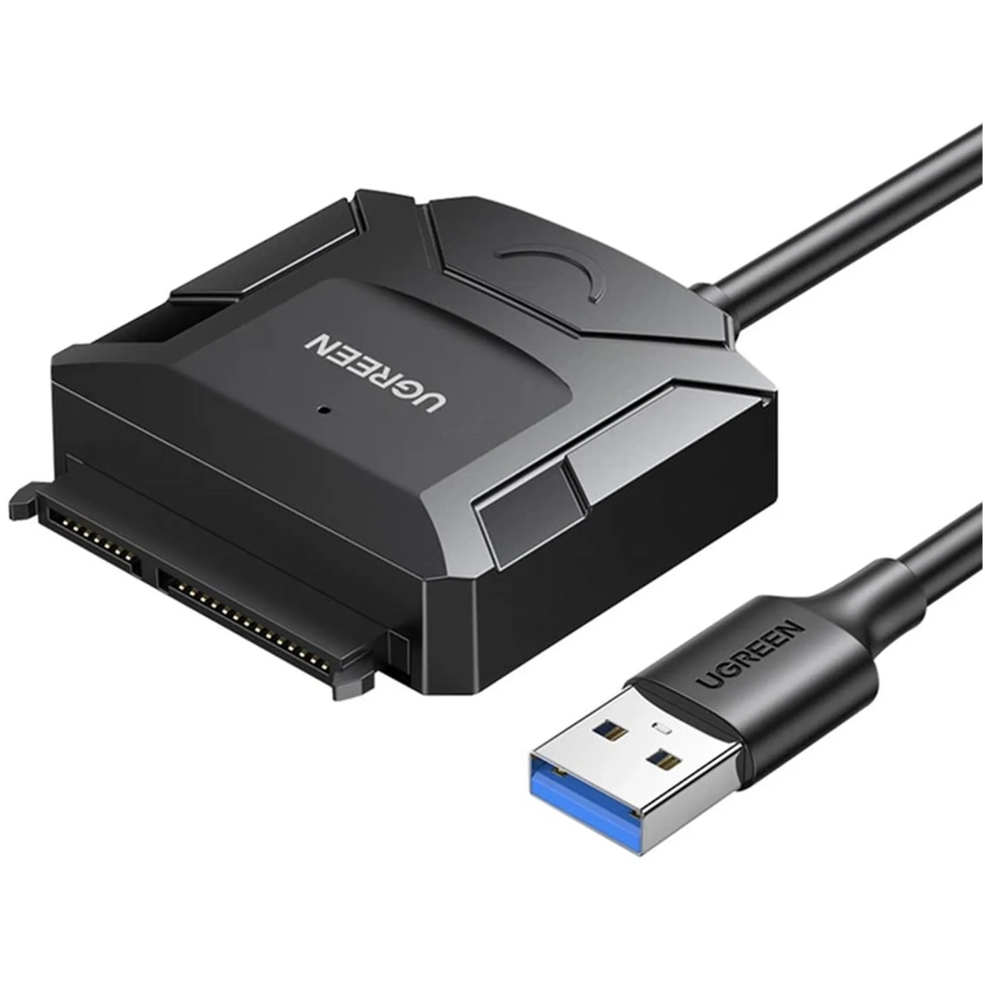 Купити Перехідник UGREEN CR108 USB 3.0 Type-A to SATA III (F) + DC Adapter (20611) - фото 2